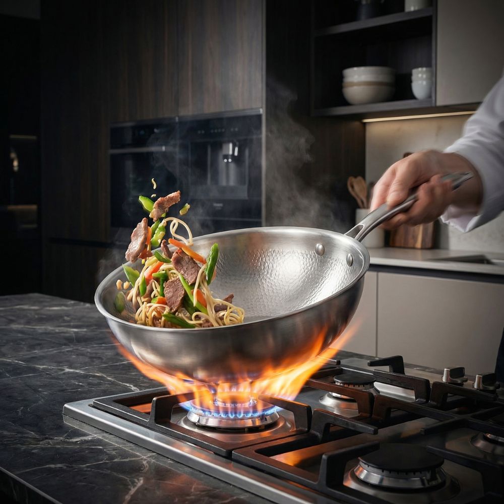 Pure Titanium Wok Pan
