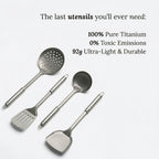 Pure Titanium Cookware Starter Set | Pan & Utensils Bundle